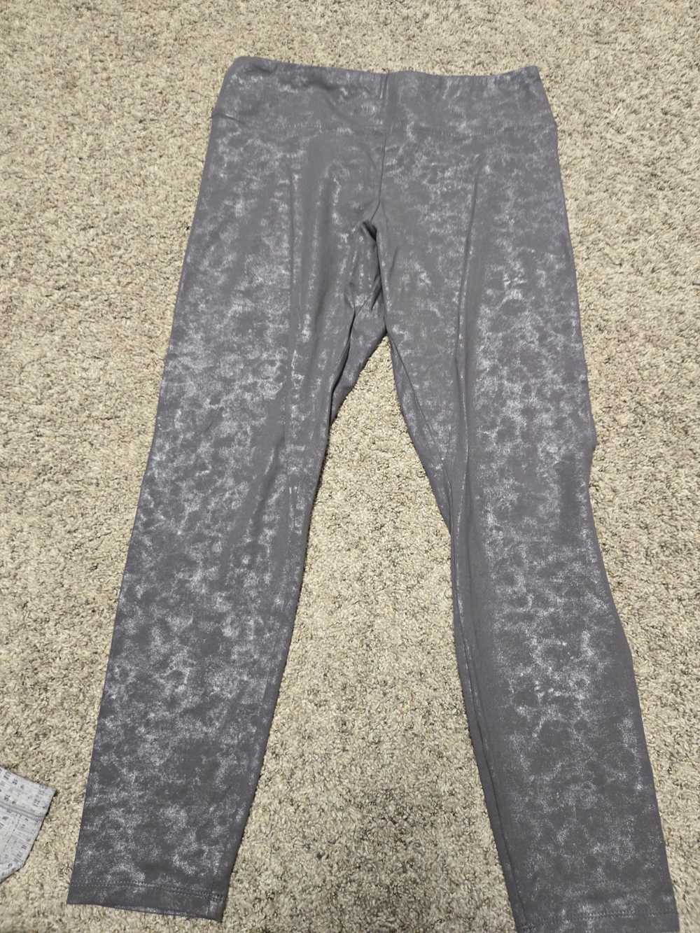 Express Gray Marble-Print Leggings